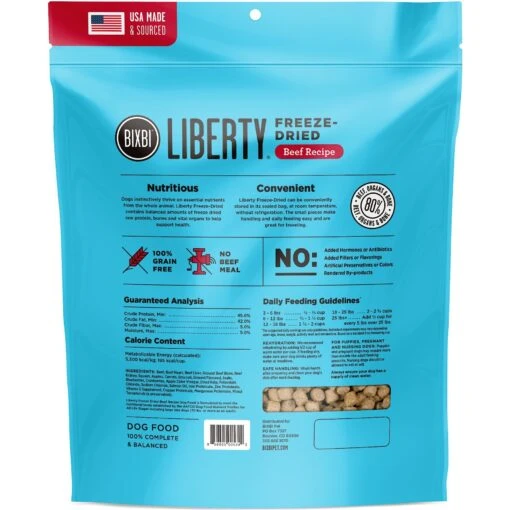 BIXBI Liberty Beef Recipe Grain-Free Freeze-Dried Raw Dog Food -Dog Supplies 103650 PT2. AC SS1800 V1640650596