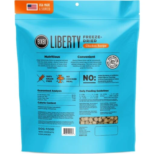 BIXBI Liberty Chicken Recipe Grain-Free Freeze-Dried Raw Dog Food -Dog Supplies 103653 PT2. AC SS1800 V1640646418