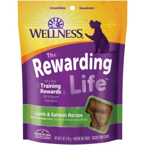 Wellness The Rewarding Life Lamb & Salmon Soft & Chewy Natural Dog Treats -Dog Supplies 104301 MAIN. AC SS1800 V1646351044