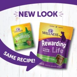 Wellness The Rewarding Life Lamb & Salmon Soft & Chewy Natural Dog Treats -Dog Supplies 104301 PT2. AC SS1800 V1646350630