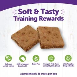 Wellness The Rewarding Life Lamb & Salmon Soft & Chewy Natural Dog Treats -Dog Supplies 104301 PT3. AC SS1800 V1646346746