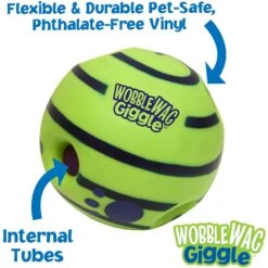 As Seen On TV Wobble Wag Giggle Ball Dog Toy -Dog Supplies 104397 PT6. AC SS1800 V1537196828