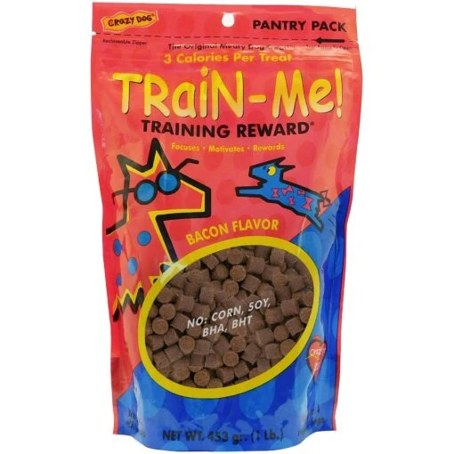 Crazy Dog Train-Me! Bacon Flavor Dog Treats -Dog Supplies 105765 MAIN. AC SS1800 V1537989145