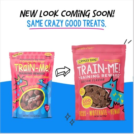 Crazy Dog Train-Me! Bacon Flavor Dog Treats -Dog Supplies 105765 PT2. AC SS1800 V1680790042