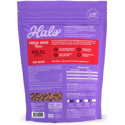 Halo Meal Bites Beef Recipe Raw Freeze-Dried Dog Food -Dog Supplies 110163 PT3. AC SS1800 V1657655132