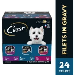 Cesar Filets In Gravy Beef Flavors Variety Pack Small Breed Adult Wet Dog Food -Dog Supplies 110539 PT2. AC SS1800 V1695649514