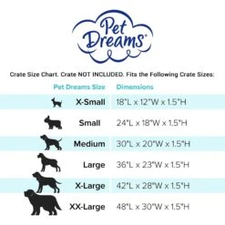 Pet Dreams Sleep-eez Classic Reversible Dog Crate Mat -Dog Supplies 112898 PT8. AC SS1800 V1684609651