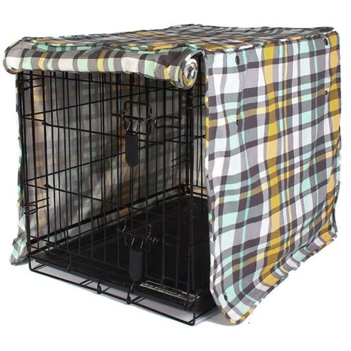 Molly Mutt Dog Crate Cover, Northwestern Girls, Plaid -Dog Supplies 113478 MAIN. AC SS1800 V1488492468