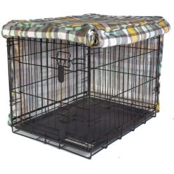 Molly Mutt Dog Crate Cover, Northwestern Girls, Plaid -Dog Supplies 113478 PT2. AC SS1800 V1488492467