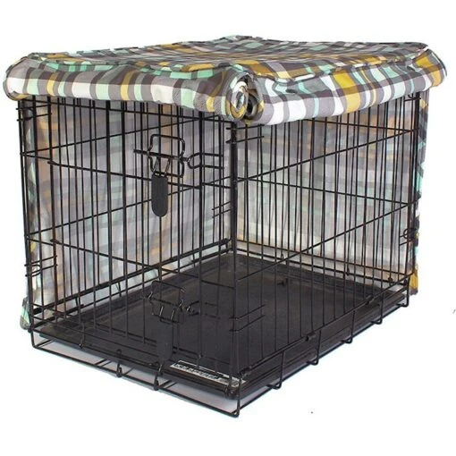 Molly Mutt Dog Crate Cover, Northwestern Girls, Plaid -Dog Supplies 113478 PT2. AC SS1800 V1488492467