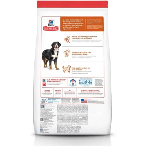 Hill's Science Diet Adult Large Breed Dry Dog Food -Dog Supplies 114165 PT1. AC SS1800 V1609369648