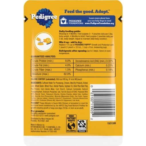 Pedigree Choice Cuts Puppy Morsels In Sauce With Chicken Adult Wet Dog Food -Dog Supplies 114297 PT2. AC SS1800 V1567793038