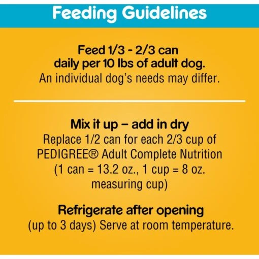 Pedigree Chopped Ground Dinner T-Bone Steak Flavor Adult Canned Wet Dog Food -Dog Supplies 114338 PT8. AC SS1800 V1657655272