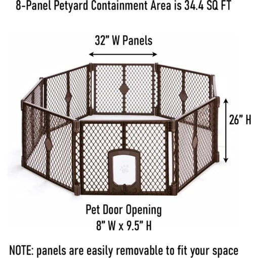 MyPet 8-Panel Petyard Passage Plastic Dog Pen -Dog Supplies 117742 PT6. AC SS1800 V1664834387