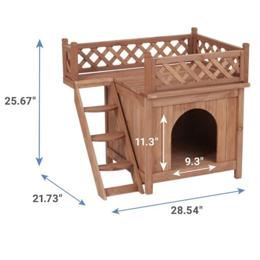 Merry Products Room With A View Wood Dog & Cat House -Dog Supplies 118007 PT2. AC SS1800 V1569330569