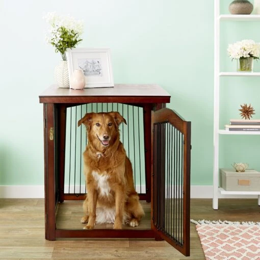 Merry Products 2-in-1 Configurable Single Door Furniture Style Dog Crate & Gate -Dog Supplies 118024 MAIN. AC SS1800 V1569020280