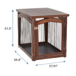 Merry Products 2-in-1 Configurable Single Door Furniture Style Dog Crate & Gate -Dog Supplies 118024 PT2. AC SS1800 V1566320681