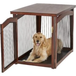 Merry Products 2-in-1 Configurable Single Door Furniture Style Dog Crate & Gate -Dog Supplies 118024 PT3. AC SS1800 V1569020300