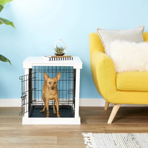 Merry Products Double Door Furniture Style Dog Crate & End Table -Dog Supplies 118029 MAIN. AC SS1800 V1569020368