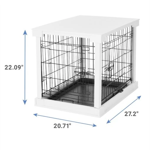 Merry Products Double Door Furniture Style Dog Crate & End Table -Dog Supplies 118029 PT2. AC SS1800 V1569330239