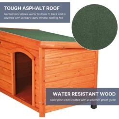 TRIXIE Natura Classic Dog House With Weatherproof Finish, Elevated Floor -Dog Supplies 118966 PT3. AC SS1800 V1643409423