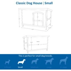 TRIXIE Natura Classic Dog House With Weatherproof Finish, Elevated Floor -Dog Supplies 118966 PT6. AC SS1800 V1643412114