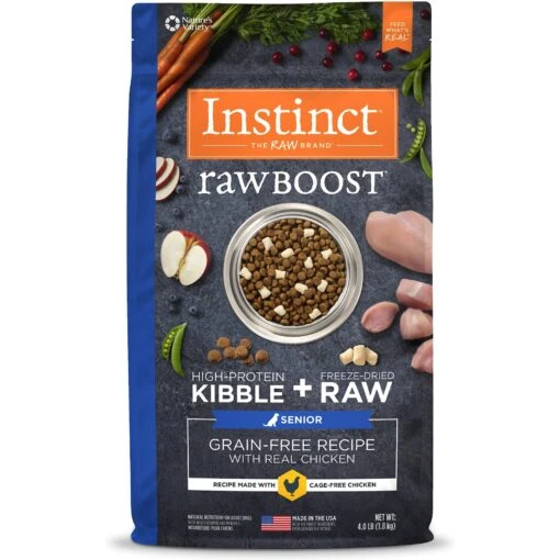 Instinct Raw Boost Senior Grain-Free Recipe With Real Chicken & Freeze-Dried Raw Pieces Dry Dog Food -Dog Supplies 119095 MAIN. AC SS1800 V1649898098