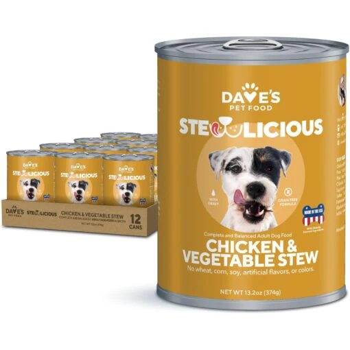 Dave's Pet Food Grain-Free Chicken & Vegetable Cuts In Gravy Canned Dog Food -Dog Supplies 123814 MAIN. AC SS1800 V1494516363