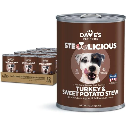 Dave's Pet Food Grain-Free Turkey & Sweet Potato Cuts In Gravy Canned Dog Food -Dog Supplies 123826 MAIN. AC SS1800 V1494516360