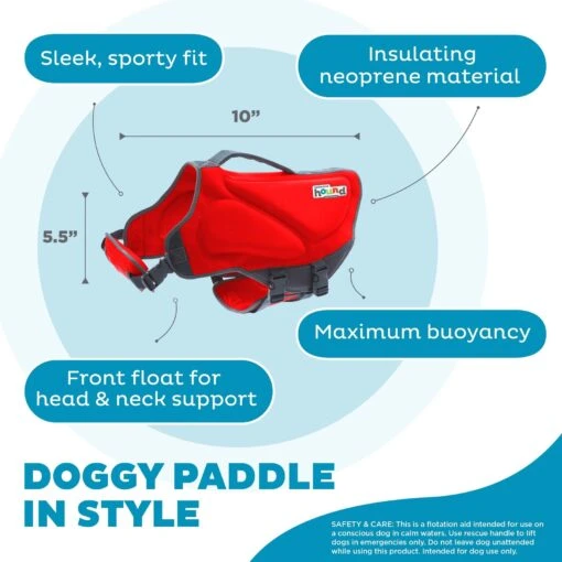 Outward Hound Neoprene Dawson Swimmer Dog Life Jacket -Dog Supplies 127807 PT3. AC SS1800 V1636510065