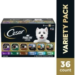 Cesar Poultry Lovers Variety Pack Small Breed Adult Wet Dog Food Trays -Dog Supplies 128541 PT2. AC SS1800 V1695655098