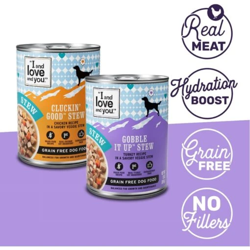 I And Love And You Cluckin' Good And Gobble It Up Stew Grain-Free Combo Pack Canned Dog Food -Dog Supplies 130165 PT1. AC SS1800 V1612410082