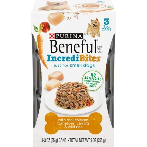 Purina Beneful IncrediBites With Chicken, Tomatoes, Carrots & Wild Rice Canned Dog Food -Dog Supplies 131000 MAIN. AC SS1800 V1700159698