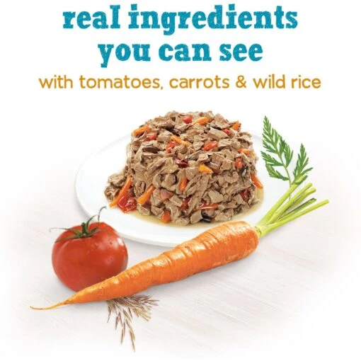 Purina Beneful IncrediBites With Chicken, Tomatoes, Carrots & Wild Rice Canned Dog Food -Dog Supplies 131000 PT2. AC SS1800 V1699367808