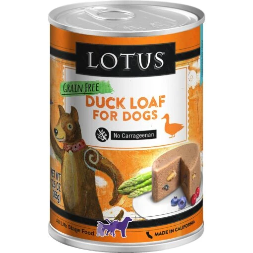 Lotus Duck Loaf Grain-Free Canned Dog Food -Dog Supplies 131115 MAIN. AC SS1800 V1582308833