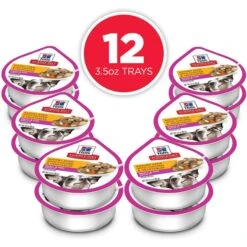 Hill's Science Diet Adult 7+ Small & Mini Savory Chicken & Vegetable Stew Dog Food Trays -Dog Supplies 133610 PT2. AC SS1800 V1692727478