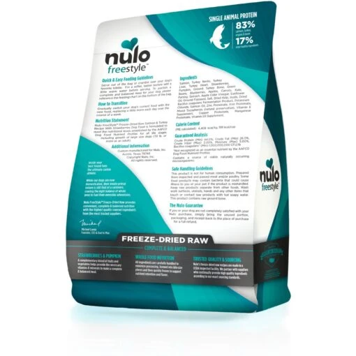 Nulo Freestyle Salmon & Turkey Recipe With Strawberries Grain-Free Freeze-Dried Raw Dog Food -Dog Supplies 135482 PT1. AC SS1800 V1667948917