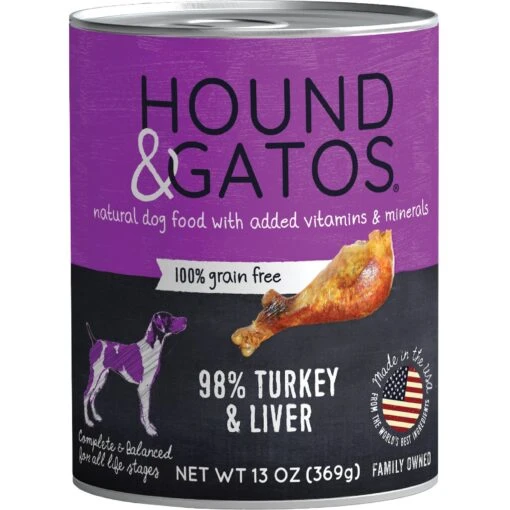 Hound & Gatos 98% Turkey & Liver Grain-Free Dog Food -Dog Supplies 138362 MAIN. AC SS1800 V1594821985