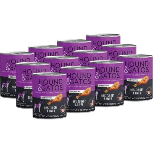 Hound & Gatos 98% Turkey & Liver Grain-Free Dog Food -Dog Supplies 138362 PT1. AC SS1800 V1598311588