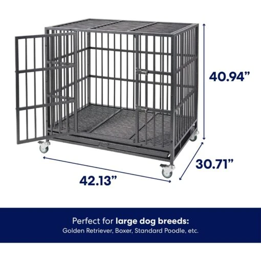 Frisco Ultimate Heavy Duty Steel Metal Single Door Dog Crate -Dog Supplies 141213 PT1. AC SS1800 V1667229081