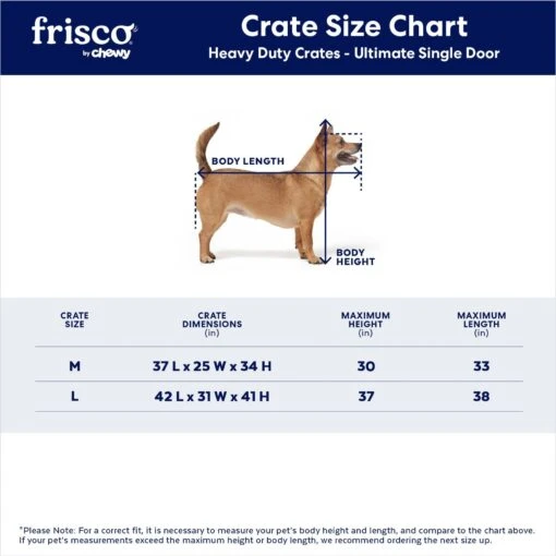 Frisco Ultimate Heavy Duty Steel Metal Single Door Dog Crate -Dog Supplies 141213 PT2. AC SS1800 V1667229026