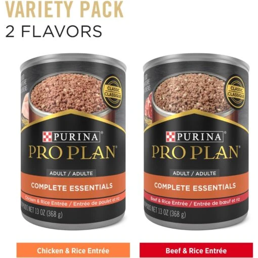 Purina Pro Plan Complete Essentials Entrees Wet Dog Food Variety Pack -Dog Supplies 141297 PT1. AC SS1800 V1671735698