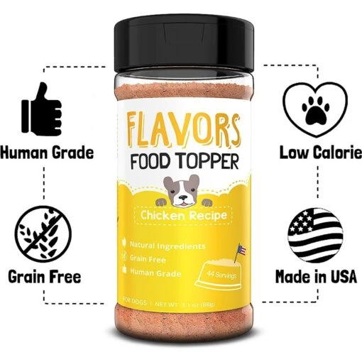 FLAVORS Chicken Recipe Grain-Free Dog Food Topper & Treat Mix -Dog Supplies 141779 PT2. AC SS1800 V1589386554