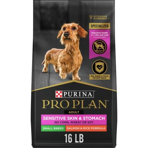 Purina Pro Plan Small Breed Adult Sensitive Skin & Stomach Formula Dry Dog Food -Dog Supplies 142556 MAIN. AC SS1800 V1700689635