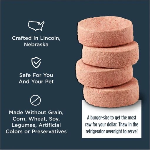 Instinct Frozen Raw Patties Grain-Free Real Beef Recipe Dog Food -Dog Supplies 144000 PT5. AC SS1800 V1668200096