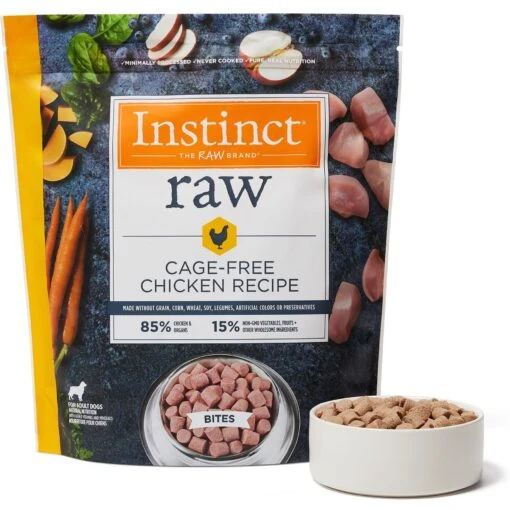 Instinct Frozen Raw Bites Grain-Free Cage-Free Chicken Recipe Dog Food -Dog Supplies 144020 MAIN. AC SS1800 V1668200065