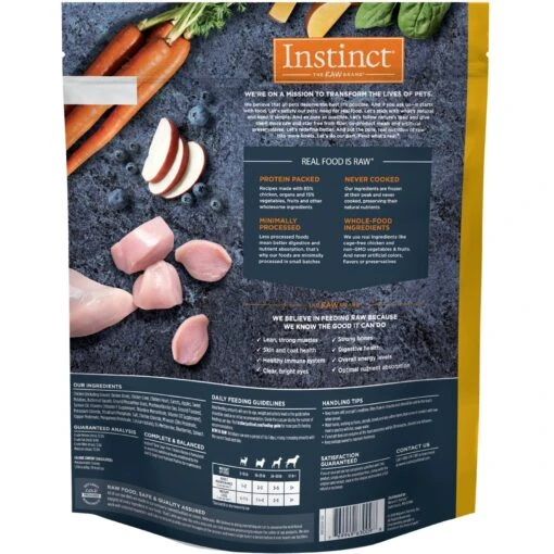 Instinct Frozen Raw Bites Grain-Free Cage-Free Chicken Recipe Dog Food -Dog Supplies 144020 PT1. AC SS1800 V1668200444