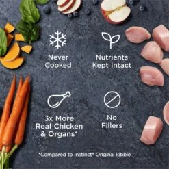 Instinct Frozen Raw Bites Grain-Free Cage-Free Chicken Recipe Dog Food -Dog Supplies 144020 PT3. AC SS1800 V1668202912