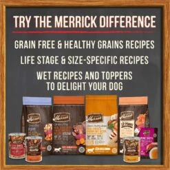 Merrick Grain-Free Wet Puppy Food Puppy Plate Beef Recipe -Dog Supplies 144744 PT7. AC SS1800 V1644912721