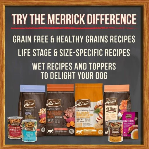 Merrick Grain-Free Wet Puppy Food Puppy Plate Beef Recipe -Dog Supplies 144744 PT8. AC SS1800 V1615252620